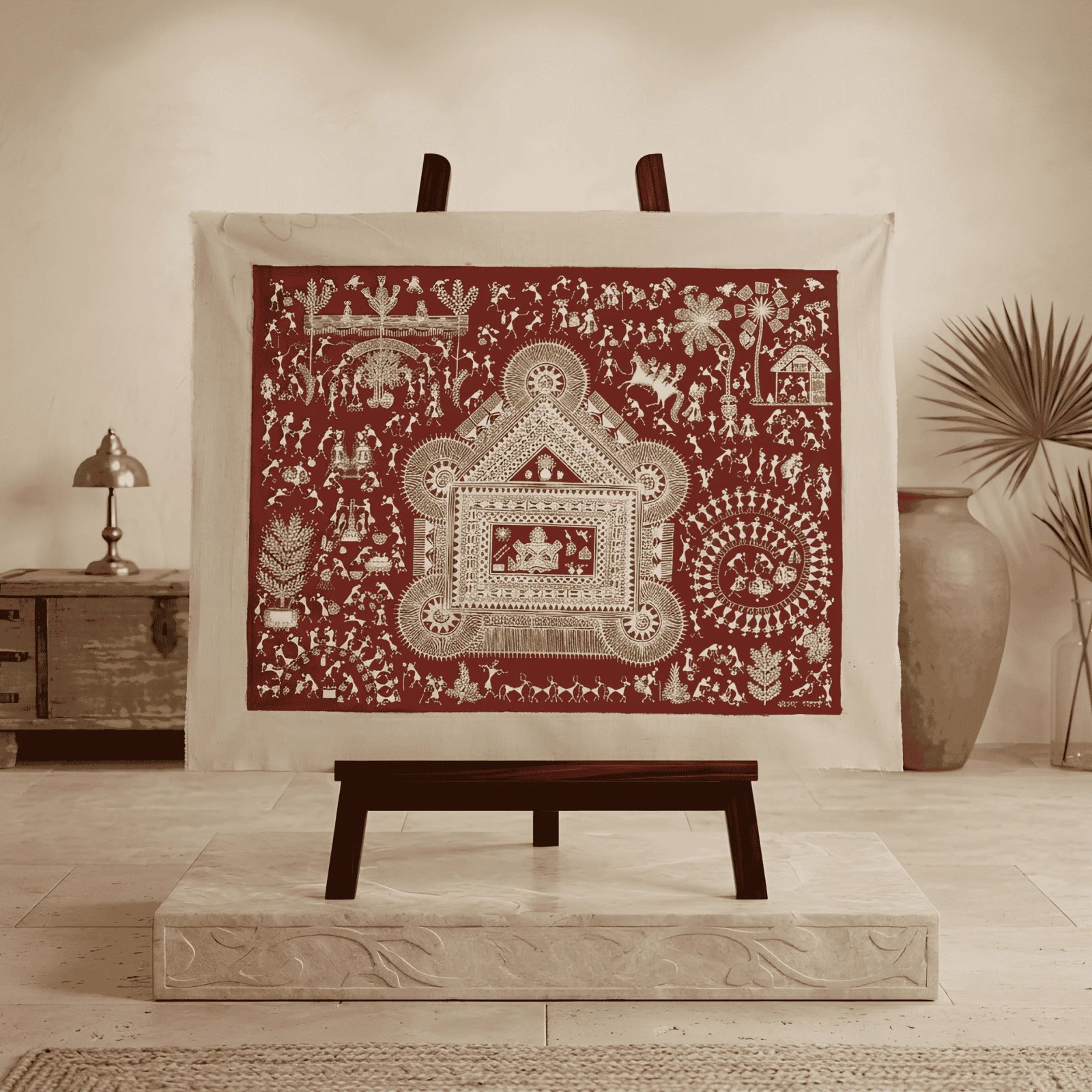 Authentic Warli Tribal Village Life & Daily Chores alternate view