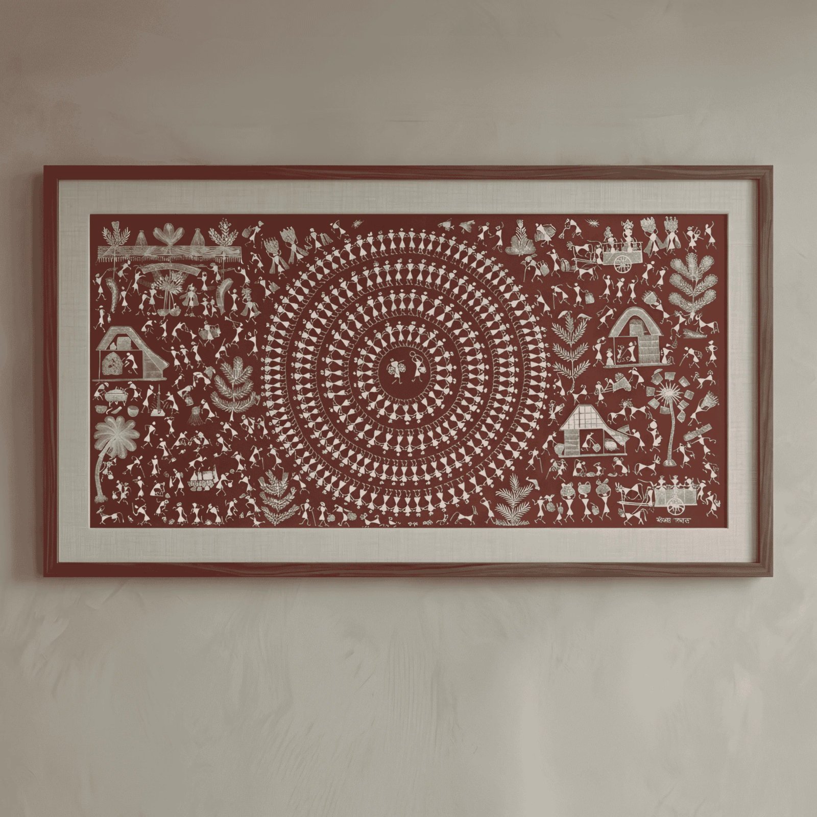 Authentic Warli Panoramic Village Ecosystem Thumbnail 1