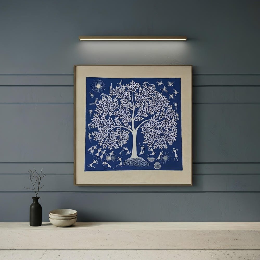 Handmade Warli Painting - Tree of Life
