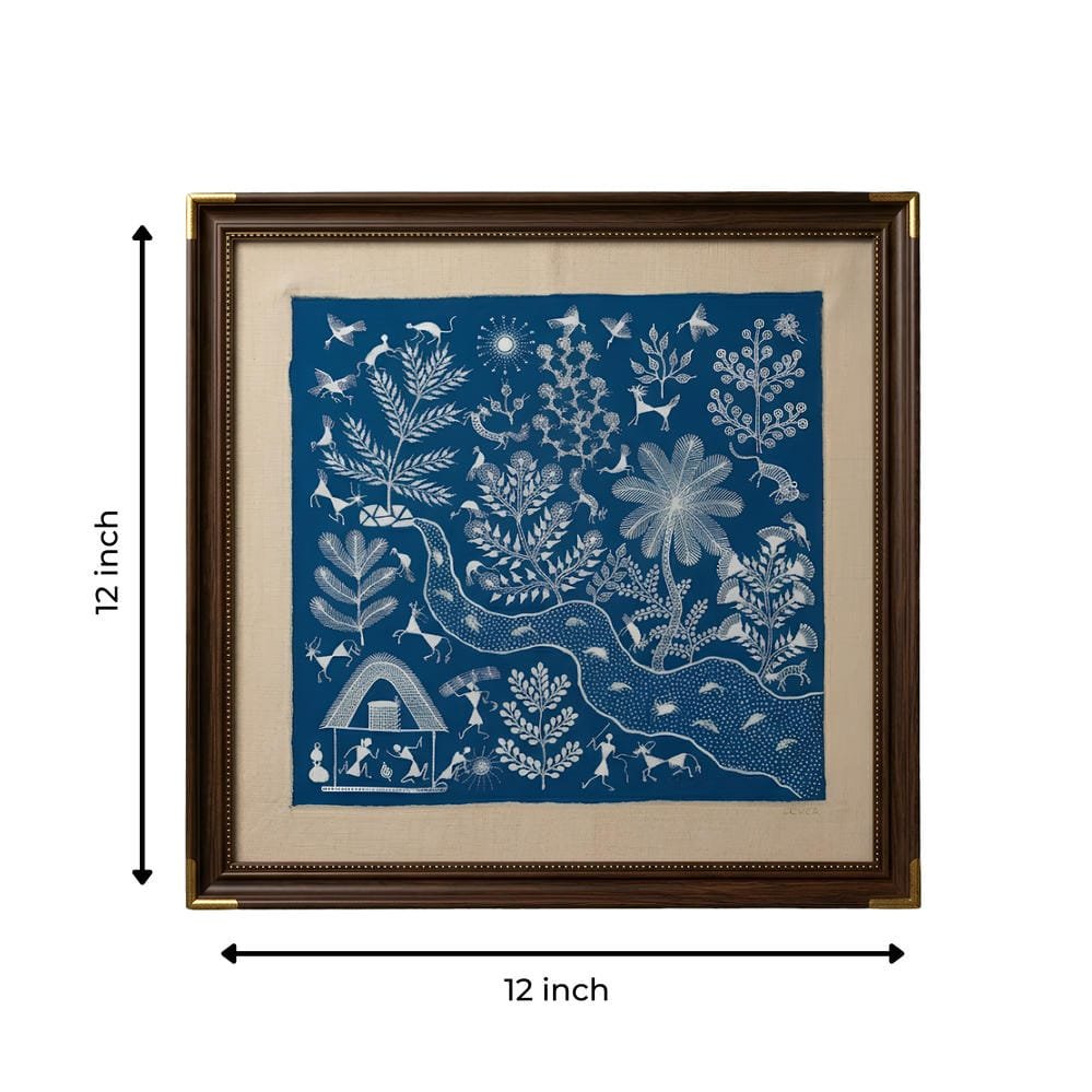 River of Life – Tribal Forest Folk Art Painting
