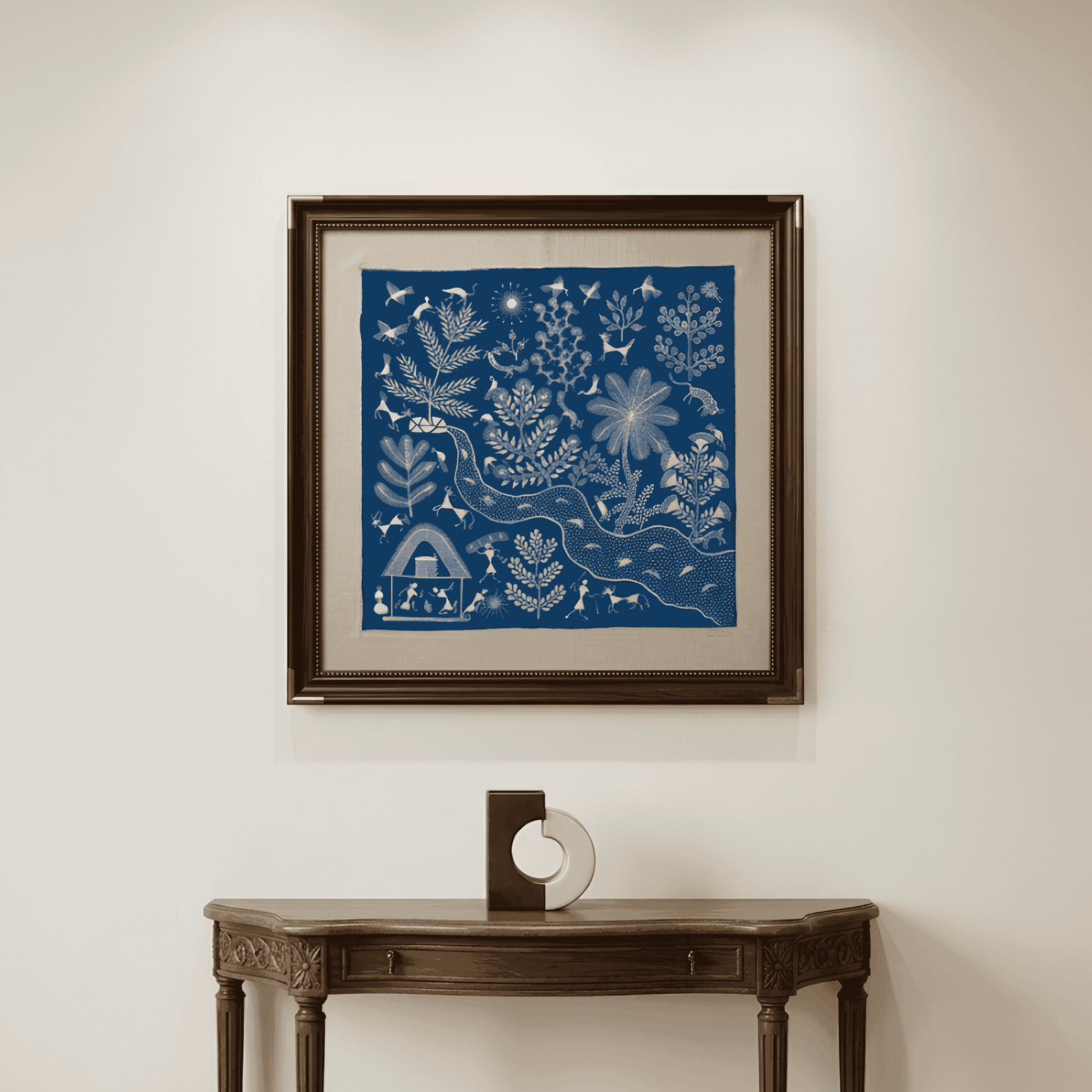 River of Life – Tribal Forest Folk Art Painting alternate view