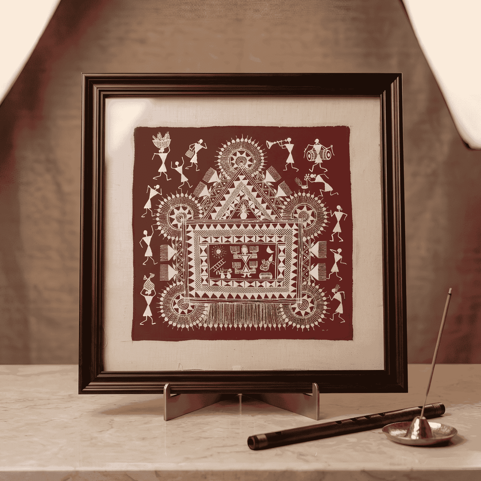 Authentic Warli Painting alternate view