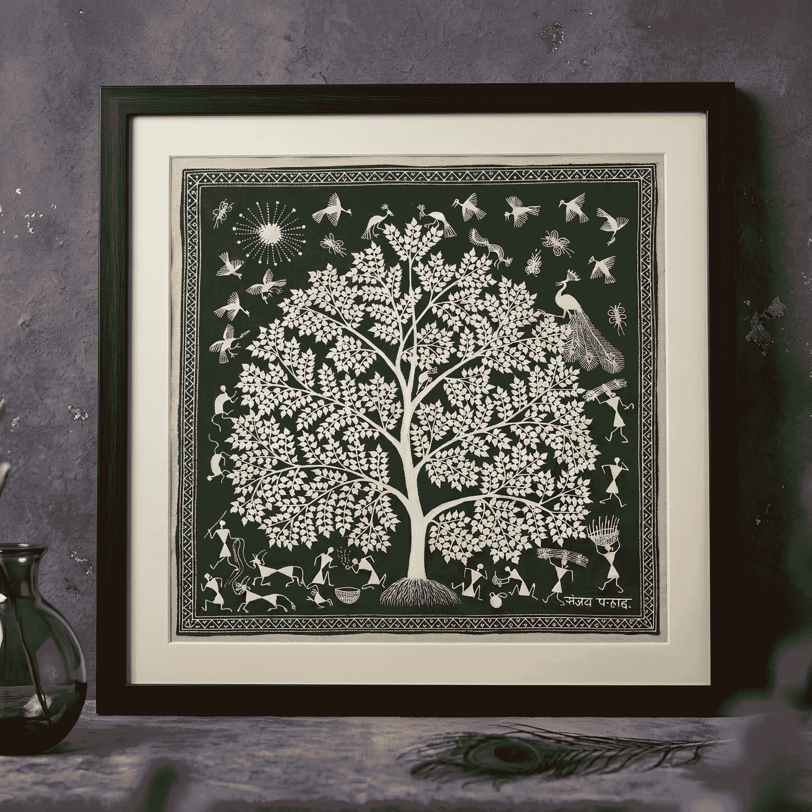 Tree of Life – Tribal Nature Folk Art Painting