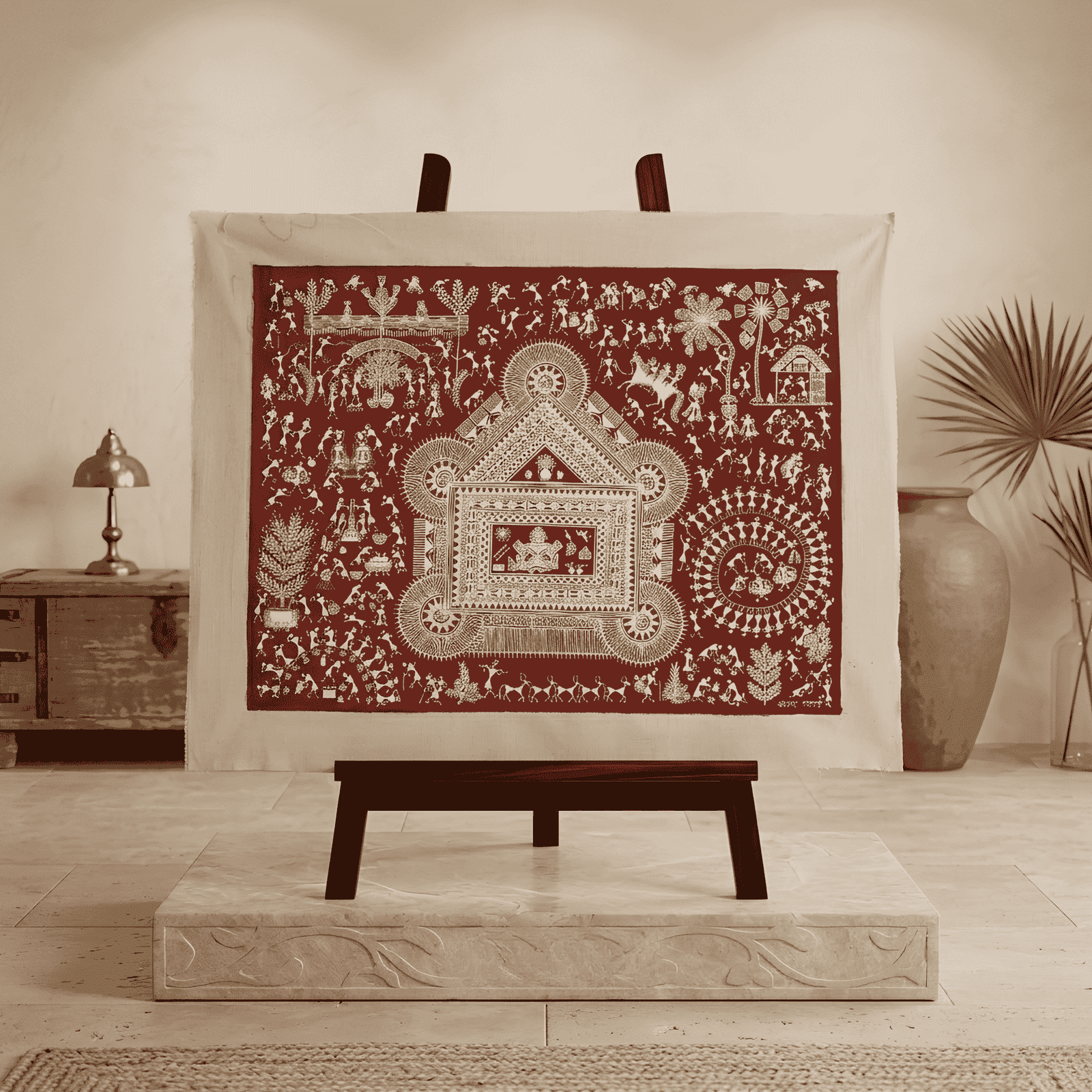 Authentic Warli Tribal Village Life & Daily Chores alternate view