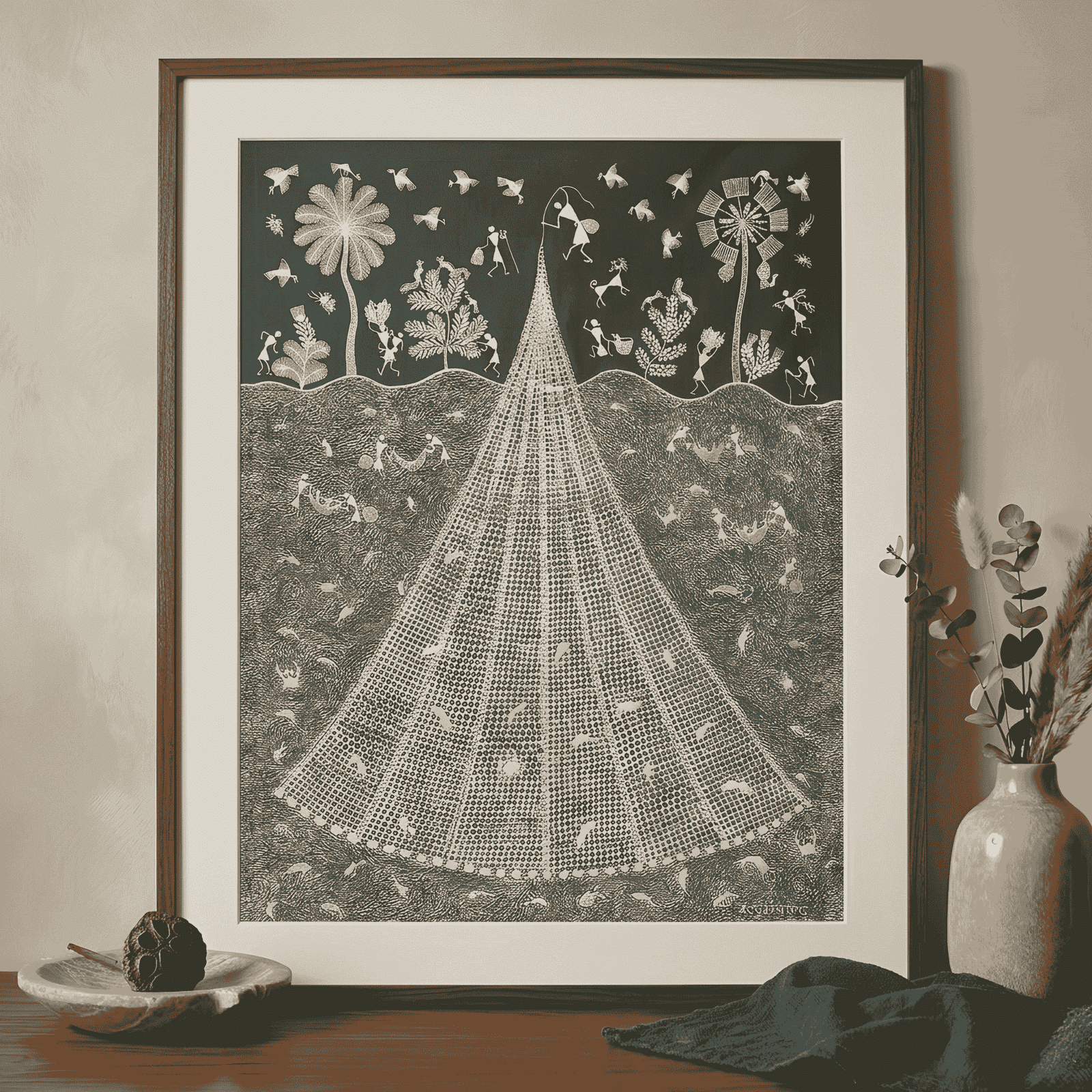 Authentic Warli Panoramic Tarpa Dance & Village Celebration alternate view